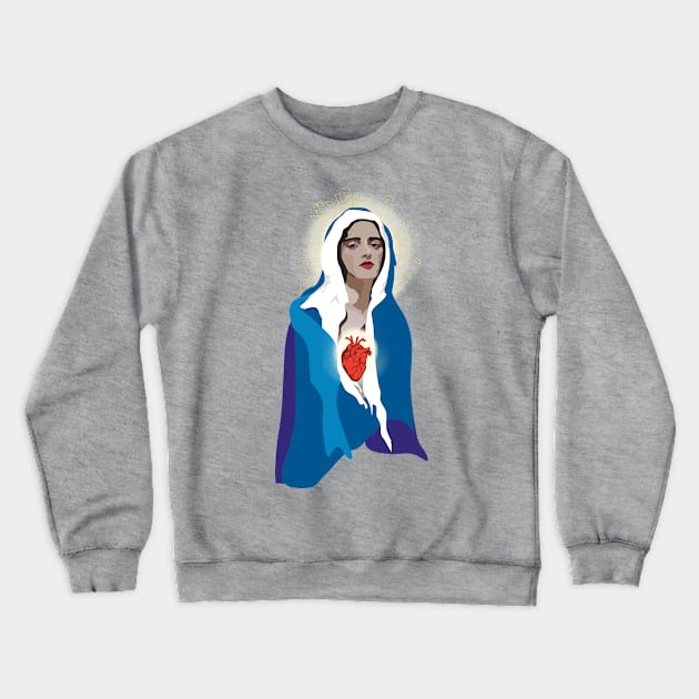 Virgin of Guadalupe Crewneck Sweatshirt by annamckay